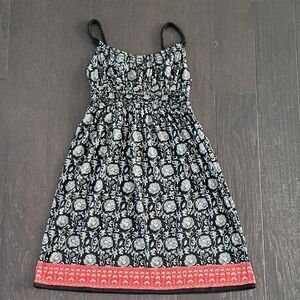 Max Studio Black and White Sundress Sleeveless Midi